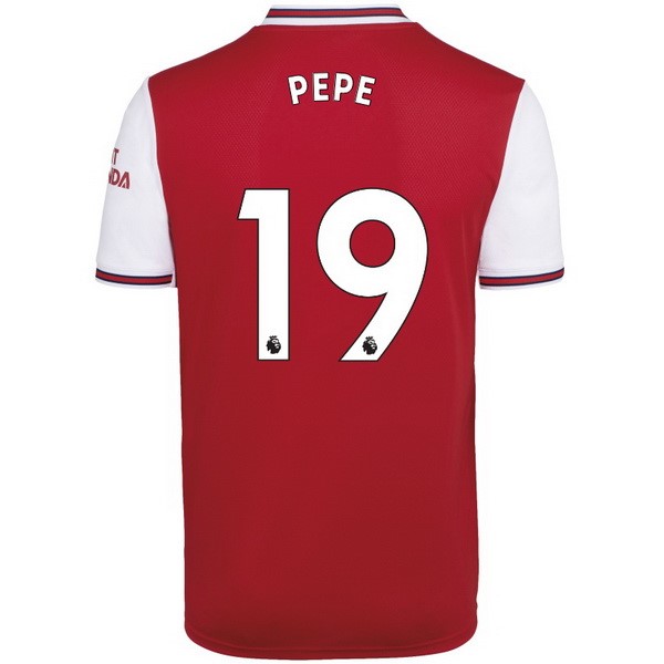 Camiseta Arsenal NO.19 Pepe Replica Primera Ropa 2019/20 Rojo